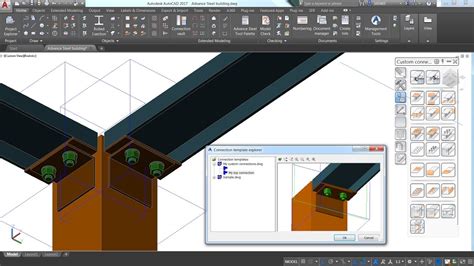 using connection boxes advance steel|advance steel custom connection template.